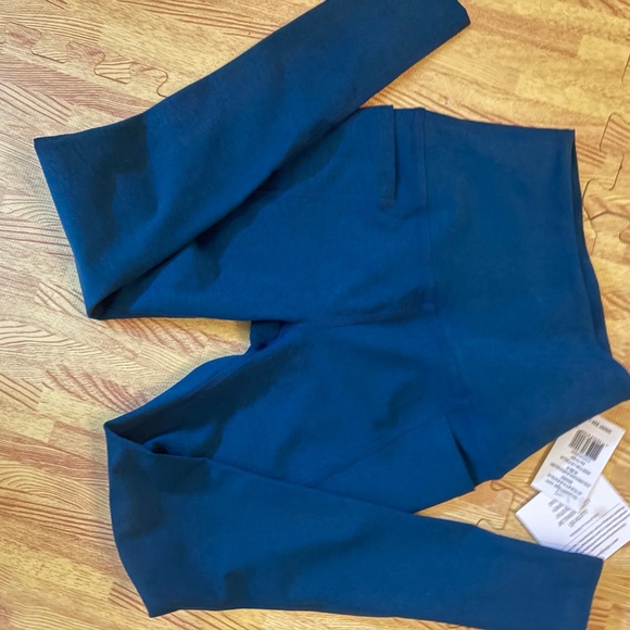 Beyond Yoga Spacedye Out Pocket Hi Waist Midi Legging MAJESTIC BLUE HEATHER XS - Picture 3 of 5